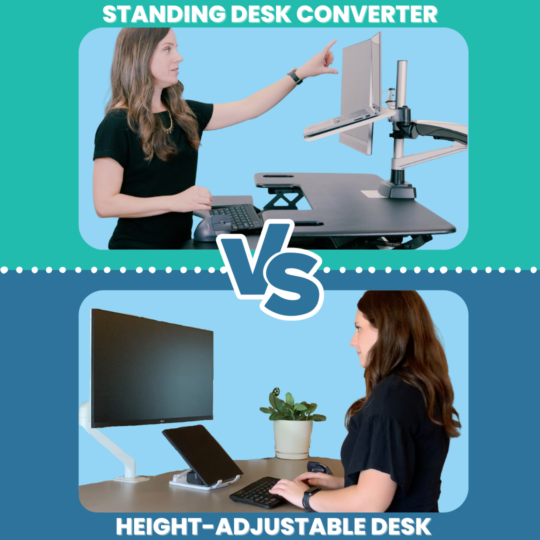 Height-Adjustable Desk vs. Standing Desk Converter: Which Sit-Stand Desk Option is Best for You?